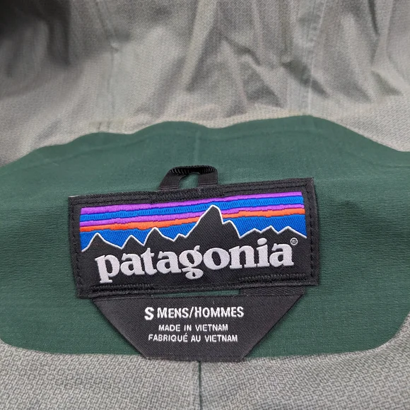 Patagonia Jacket Stretch Rainshadow h2no Packable Vented Rain Green Mens Small